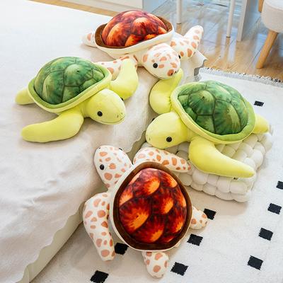 45/50cm Daunenbaumwolle Simulierte Schildkröte Plüschtier Gefüllt Weiches Tier Meeresschildkröte Kissen Kissen Heimdekoration Mädchen Geburtstagsgeschenk