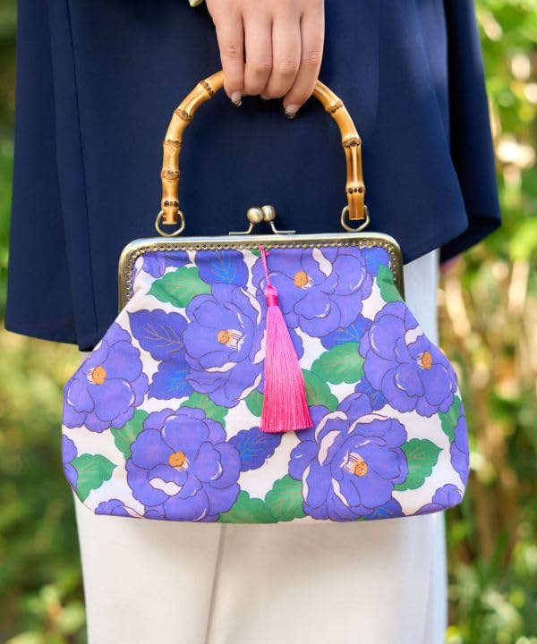 Kaya PU SHOUBU Floral Retro Clasp Purple Handbag, Women's, 7CEP4106,