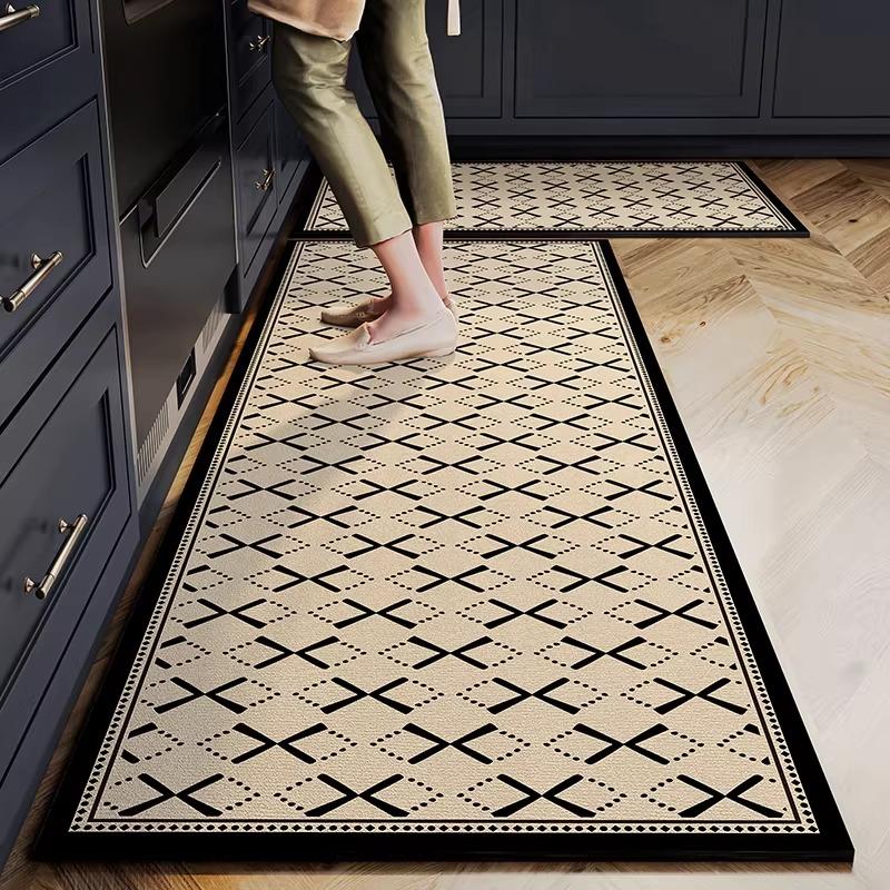 Kitchen Rug Long Carpet Absorbent Rug Non-slip Floor Mat American Style High-end Carpets Diatom Mud Mats Home Decoration Rugs