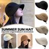 2024 Hat Women's Autumn Waffle Bucket Hat Women's Solid Color Drawstring Peaked Cap Wide Brim Sunshade Fisherman Hats Sunshade