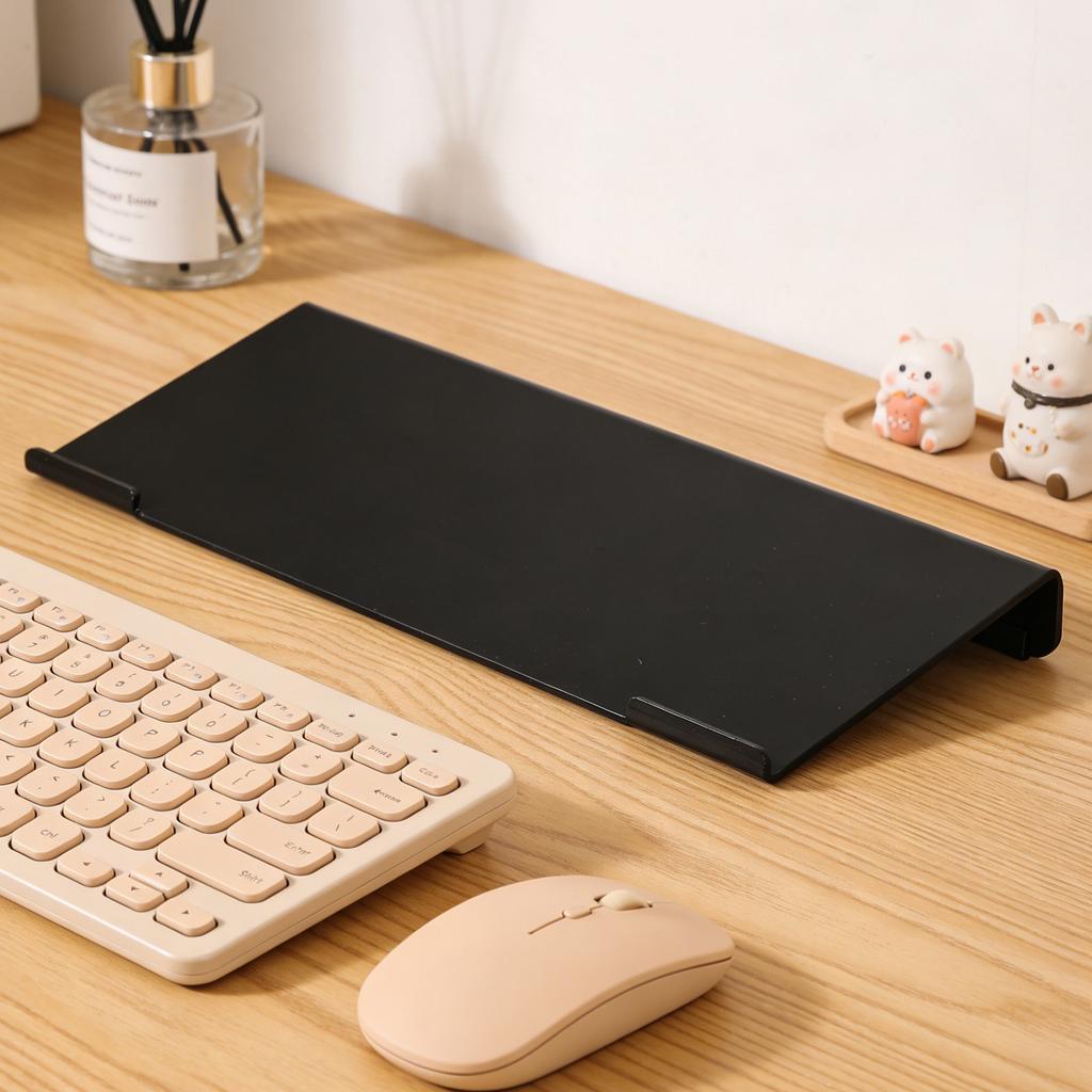 Acrylic Keyboard Riser Stand for Desk Ergonomic Adjustable Height Tilt Desktop Computer Keyboard Holder Space Saving Modern