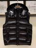2023 Unisex Błyszcząca Ciepła Kamizelka Puchowa Bez Prania z Odpinanym Kołnierzem Stójką