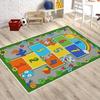 Children's Early Education Digital Games Carpet Jumping Grid Cartoon Pattern Foot Mat Living Room Sofa Tea Table Anti Slip Mat