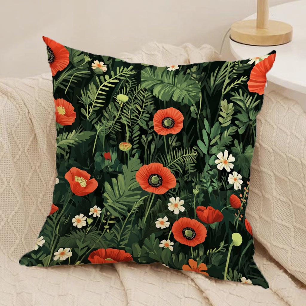 Floral Pillowcases: A Garden Of Colorssuitable For Sofa Car Bedroom Decorative Cushion Cover Pillow Cover