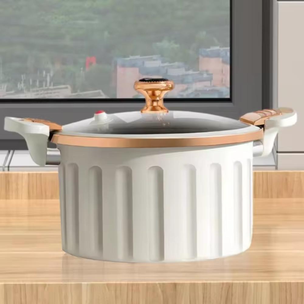 Large Capacity Stewing Boiling Pot Non-stick Cooking Pot Enamel Micro Pressure Cooker Gift