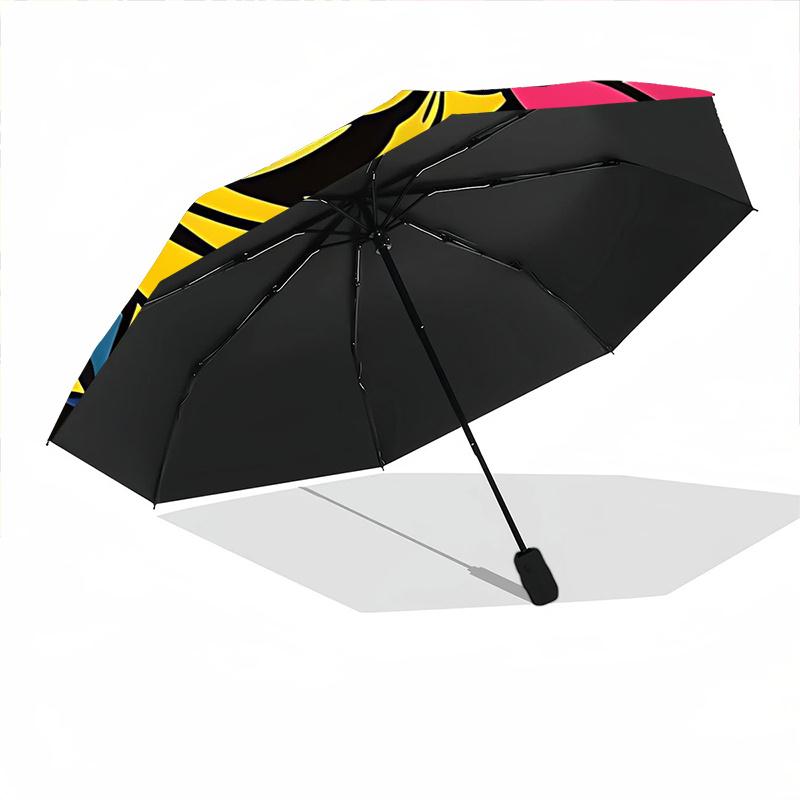 1pc Roses FlowersAutomatic Open/close Umbrella, 8-Rib Sturdy Structure, Portable Travel Umbrella, Parties, Everyday Usec58