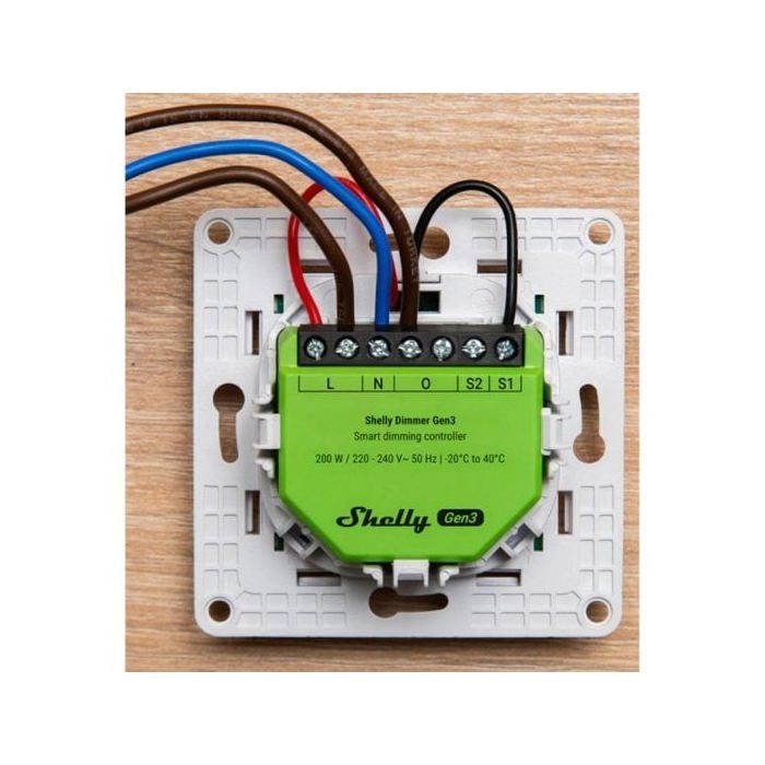 Intelligenter Dimmer - SHELLY - Gen3 - Wi-Fi & Bluetooth - 150W LED - Hausautomation