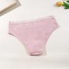 Women's New Summer Cotton Anti-bacterial High Elastic Half Package Hip Mid-waist Triangle Briefs