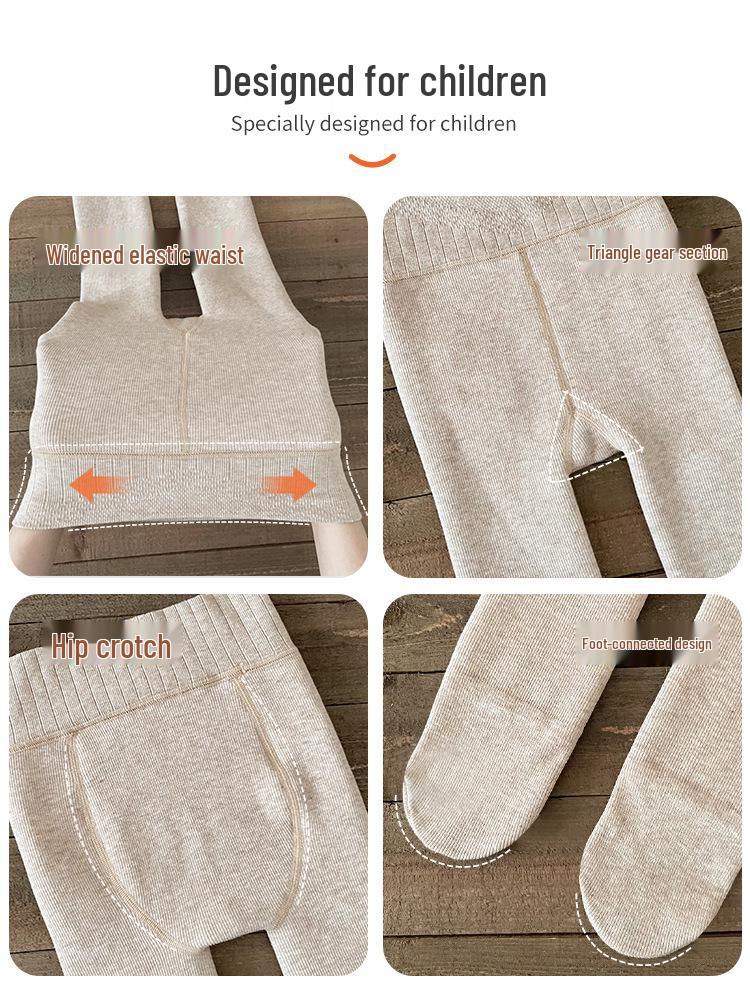 Kinder Winter-Basisschicht-Hose aus Lammwolle mit Fleece-Futter und kostenlosem Versand
