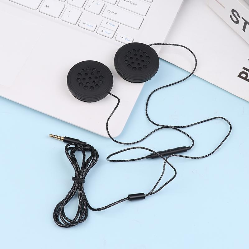 

1 шт. Гарнитура для мотоциклетного шлема, наушники-динамики для мобильных телефонов, MP3, компьютера и другого аудиооборудования с интерфейсом 3,5 мм чёрный