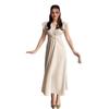 2025 Summer European and American Solid Color French Temperament Commuting Dress