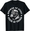 Vintage Retro Knower of Stuff Fixer of Things Funny Monkey T-Shirt