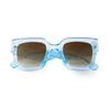 Fashion Rivet Oversize Blue Square Sunglasses Women Men Luxury Brans Designer Retro Tortoiseshell Large Frame Sun Glasses S2151J