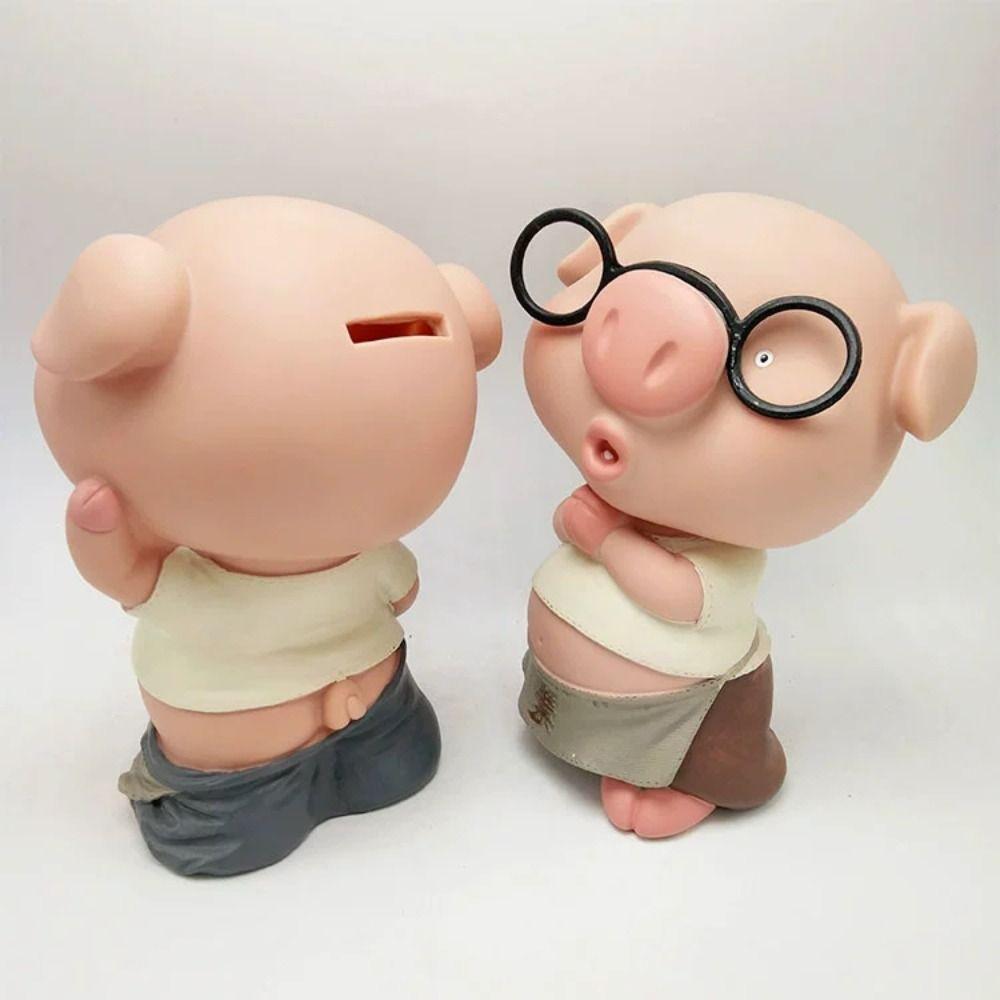 Model Pig Shaped Money Boxes Savings Tank Pig Money Bank Pig Piggy Bank Bedroom Den Dresser