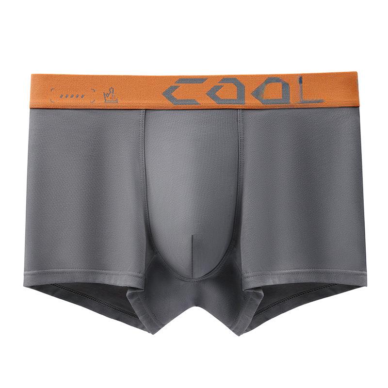 

Мужские дышащие трусы-боксеры из чистого хлопка — приятные для кожи, однотонные спортивные шорты XXXL темно-серого