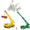 Toy Construction Crane Large Size Inertia Driven Plastic Vehicle Model Kids Gift