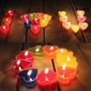 9pcs/set Heart Shaped Candles Scented Candles Wedding Decoration Valentine's Day Gift Romantic Marriage Paraffin Wax Candles