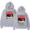 Klassischer Film Scarface Tony Montana Hoodie Damen Hip Hop Vintage Langarm Winterkleidung Damen Ästhetische Kleidung