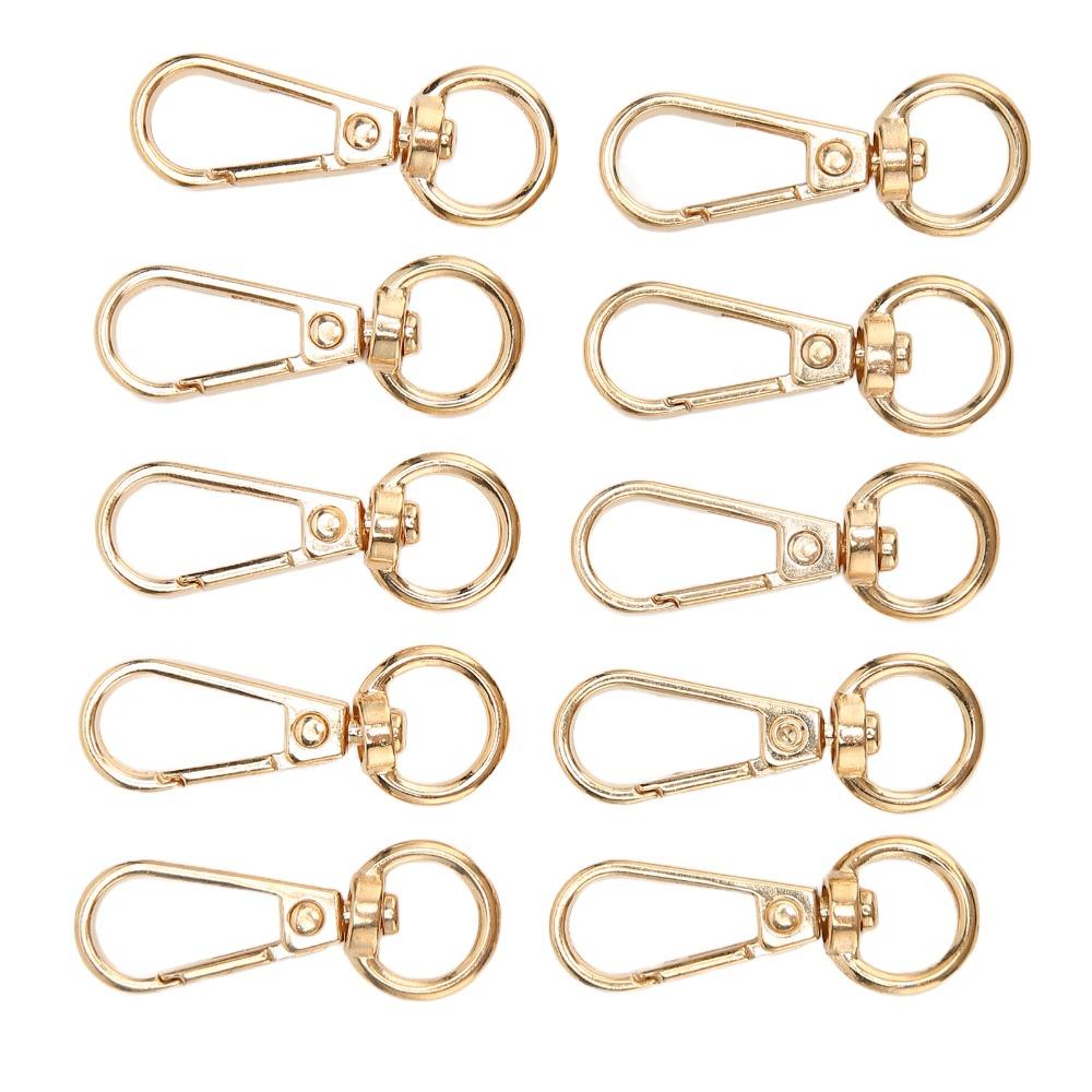 40pcs Gold Swiveling Clasps Silver Lobster Claw Clasps Purse Making Lobster Clasps Packpack,