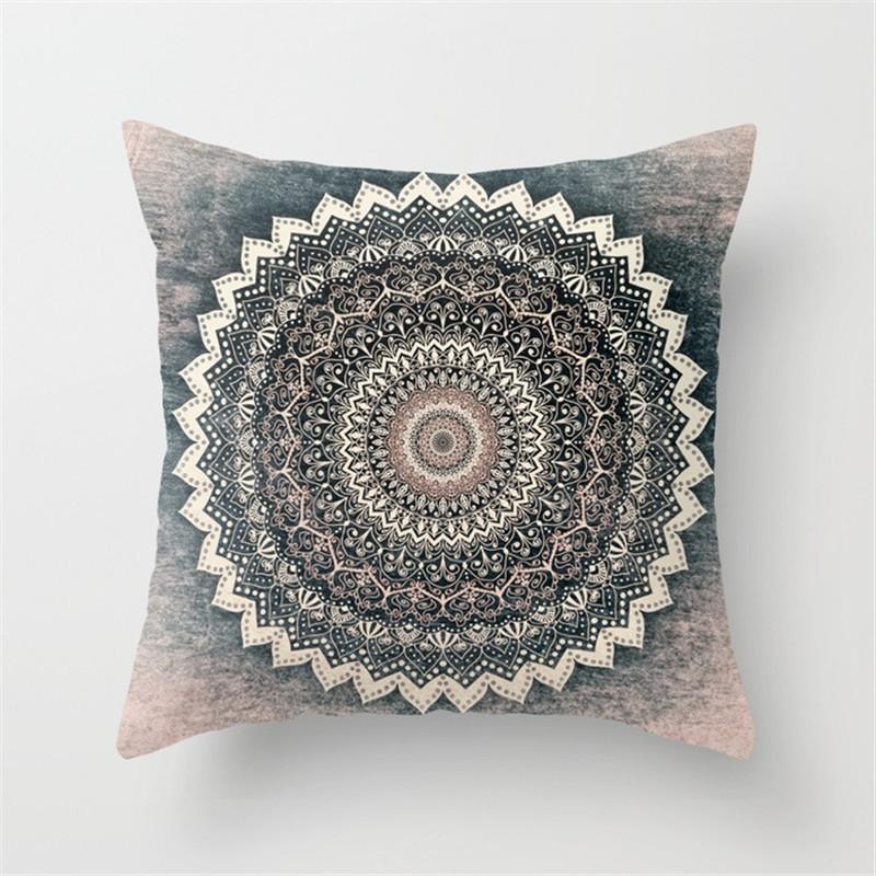 Geometric Cushion Cover Sofa Throw Pillow  Home Decoration Boho Mandala Flower