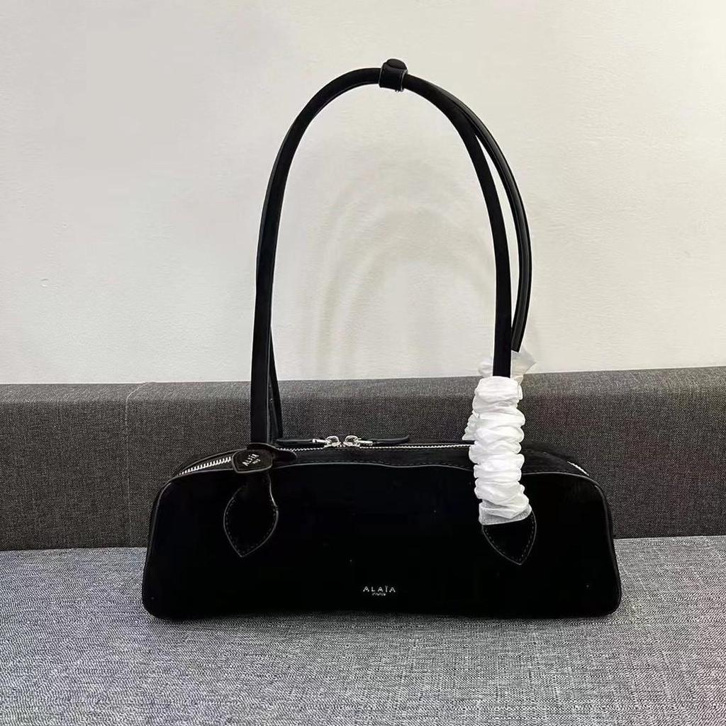 Ματ Γνήσιο Δέρμα Τσάντα Μασχάλης Μπαγκέτα - Γυναικεία Υψηλής Ποιότητας Τσάντα Ώμου