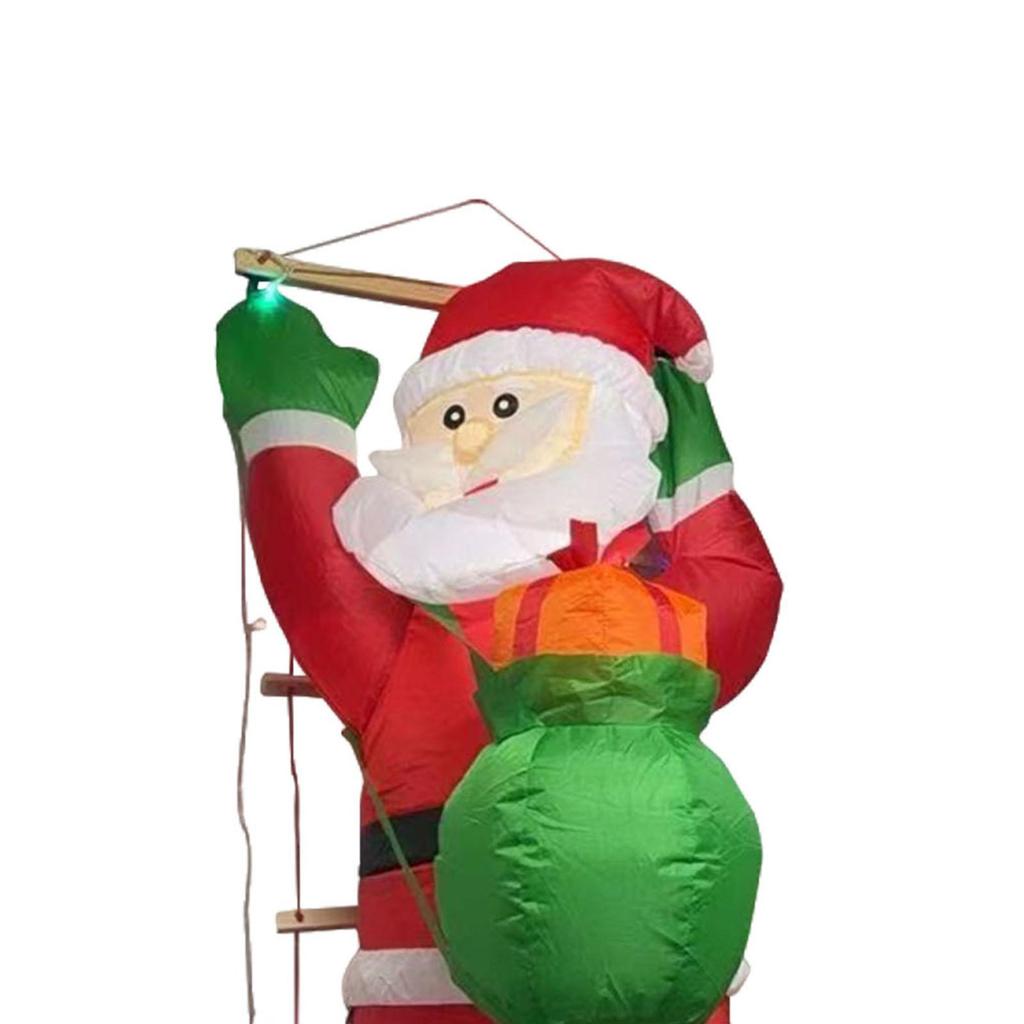 Christmas Inflatables Santa Outdoor Decorations Cute for Lawn Courtyard Home