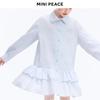 MINIPEACE Girls' Embellished Long Sleeve Shirt Dress