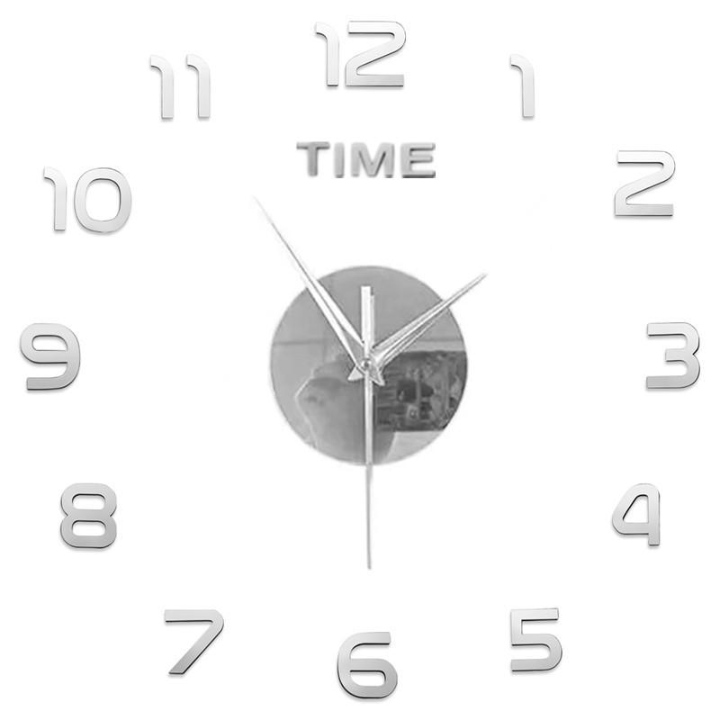 17Inch Home Decorative Living Room Bedroom Office Silent Acrylic Wall Stickers Clock