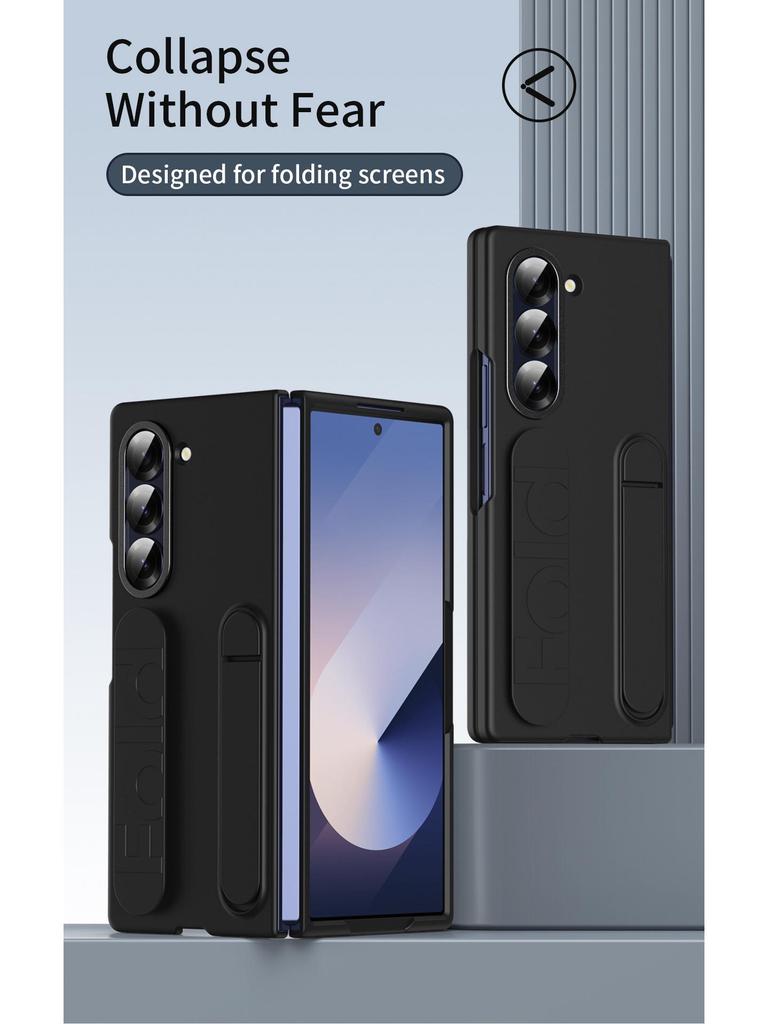 Samsung Galaxy Z Fold 7 Case with Vertical Wrist Strap & Stand - Full Coverage, Anti-drop Protection