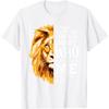 Lion Faith Graphic Tee Philippians 4 13 Christian Bible Verse Mens Cotton Tshirt