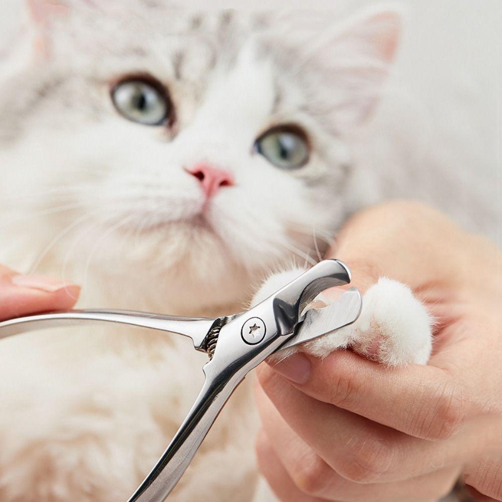 

Stainless Steel Pet Nail Clipper Wear Resistant Pet Toe Trimmer Dog Nail Trimmers For Dog Cats срібний