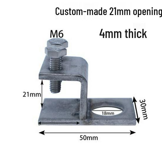 C304 Tiger Claw U-Shaped Stainless Steel Pipe Clamp