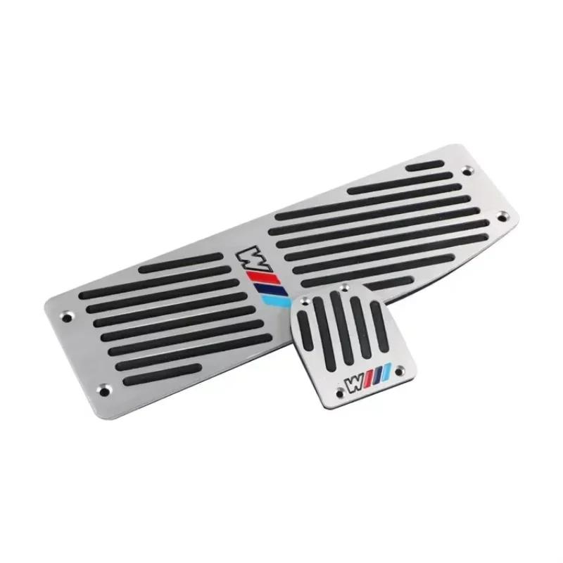 OWWHP1 2025 Car For BMW 1set aluminum car accelerator pedal mat Car accessories for BMW F01 F02 F10 F20 F30 F31 F34 F48 F87