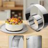 1Pcs Stainless Steel Telescopic Mousse Ring Circle Mold Rustproof Adjustable Mousse Cake Ring For Easy Release Baking Ring Tools