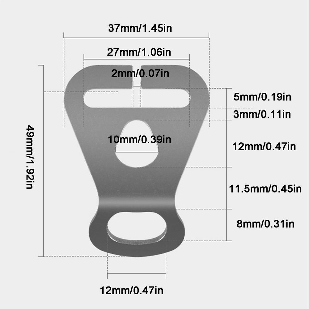 Stainless Steel Tent Rope Tensioner Camping Guyline Tensioner Camping Tightening Clasp Guyline Holder Tent