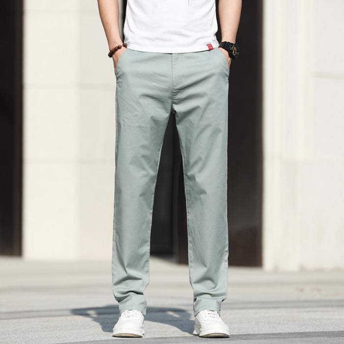 Autumn and winter new business men's casual trousers loose middle-aged elastic men's daily comfortable breathable trousers male