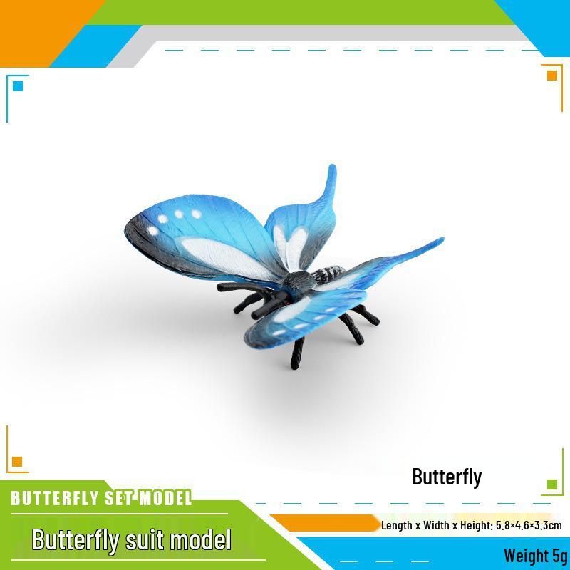 Colorful Swallowtail Butterfly Model for Children's Cognitive and Scene Decoration