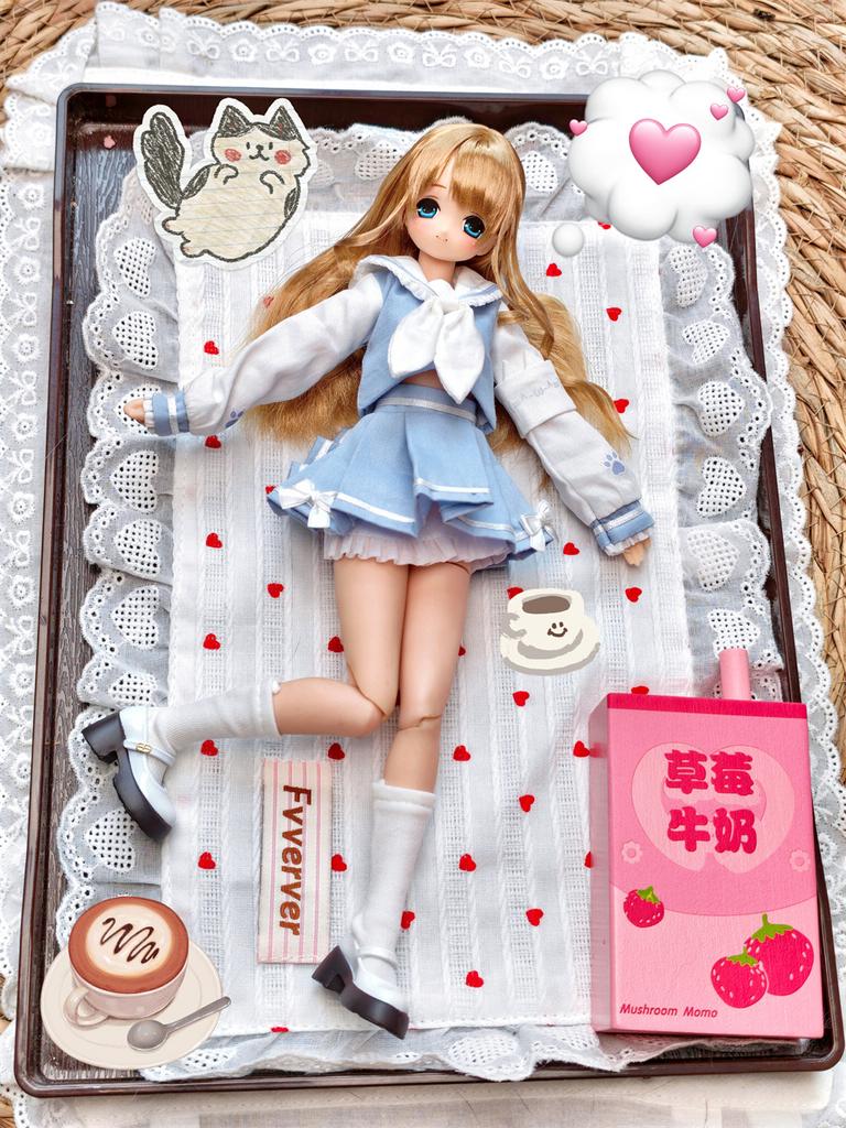 BJD doll clothes suitable for ob24 azone sizemeow search team clothes set doll accessories (4 points)