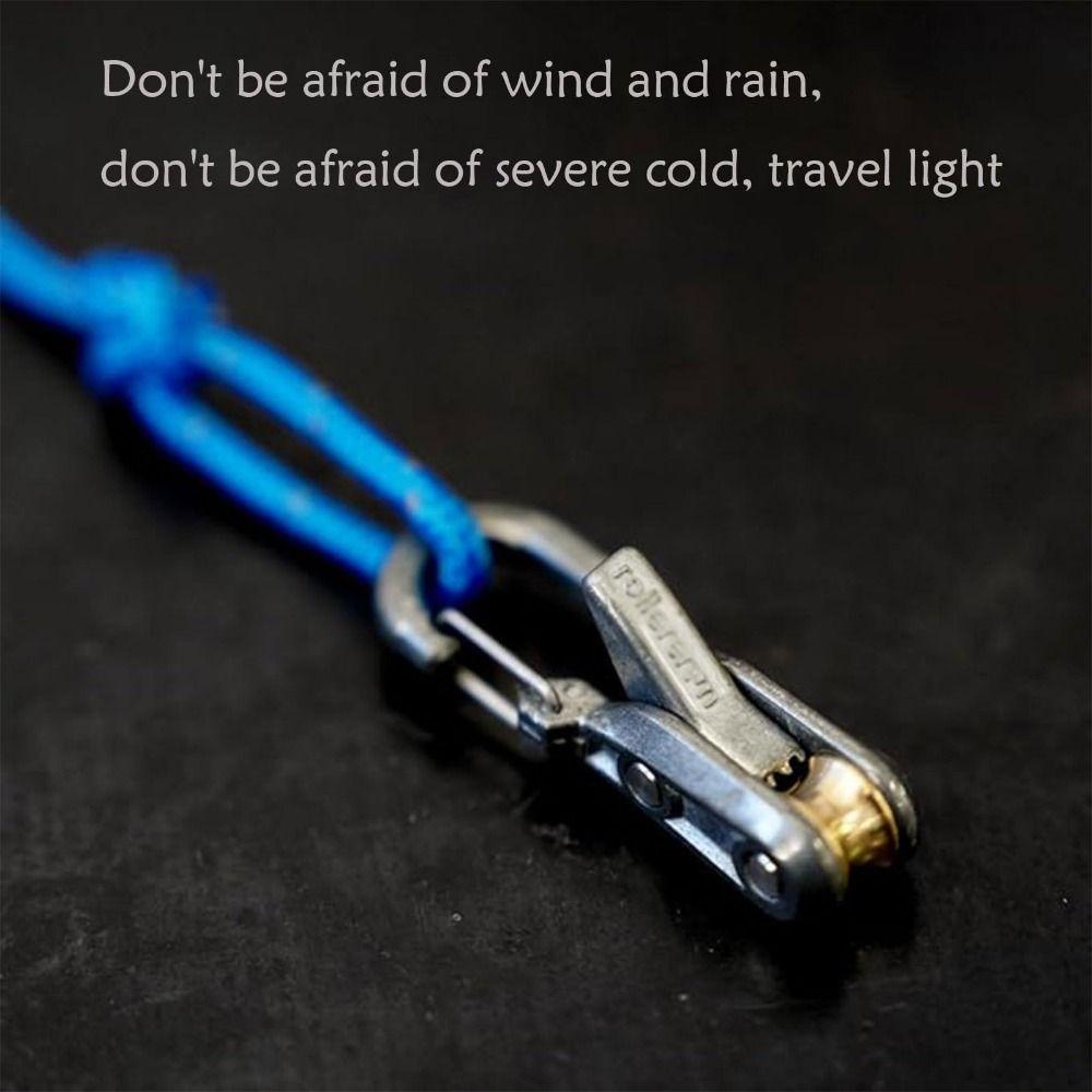 Lock Buckle Paracord Adjusters Non-Slip Cable Puller Multifunctional Rope Tension Adjuster  Outdoor
