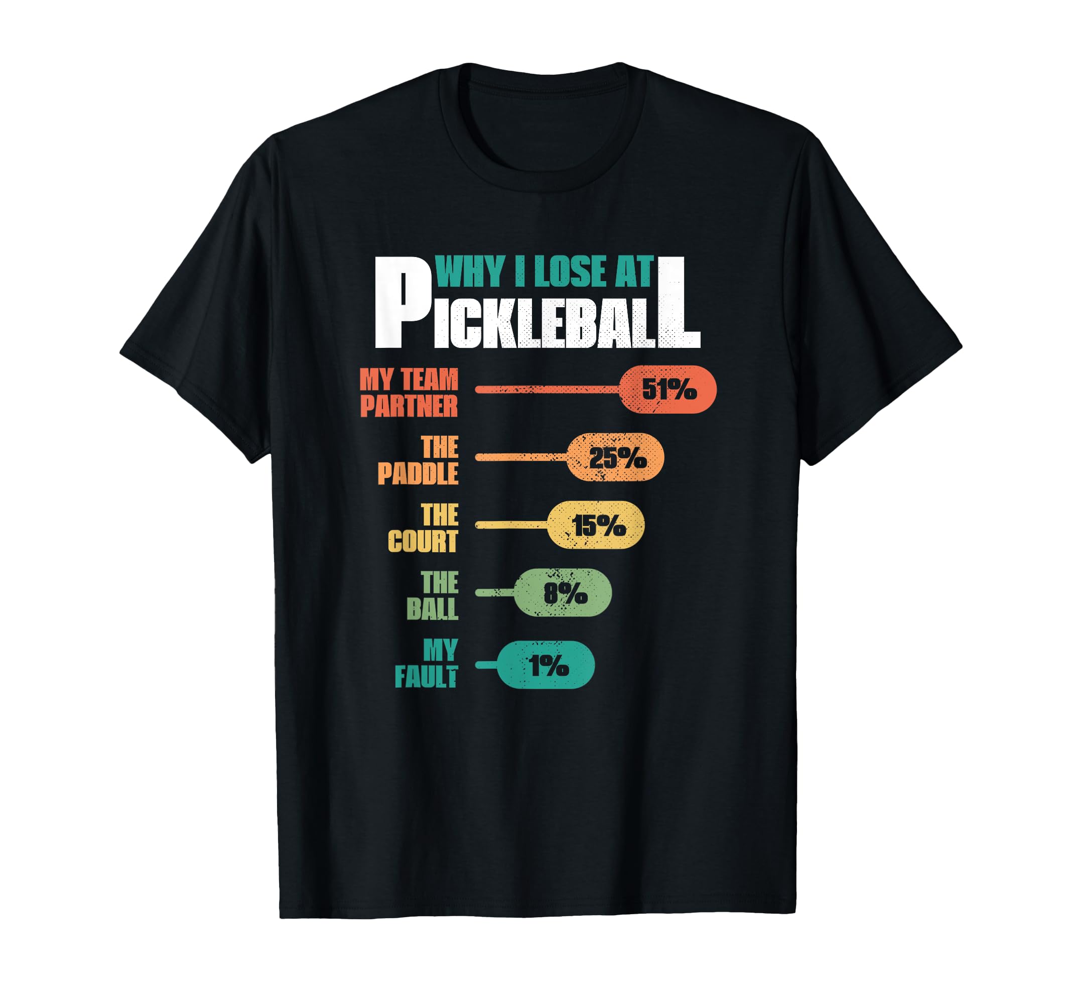 

Why You Lose at Pickleball Funny Pickleball Humor T-Shirt