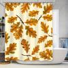 Herbst Eichenblätter Duschvorhang Wasserdichtes Stoffdesign für Badezimmerdekorationen Lebendige Farben und Hochwertiger Druck Perfec