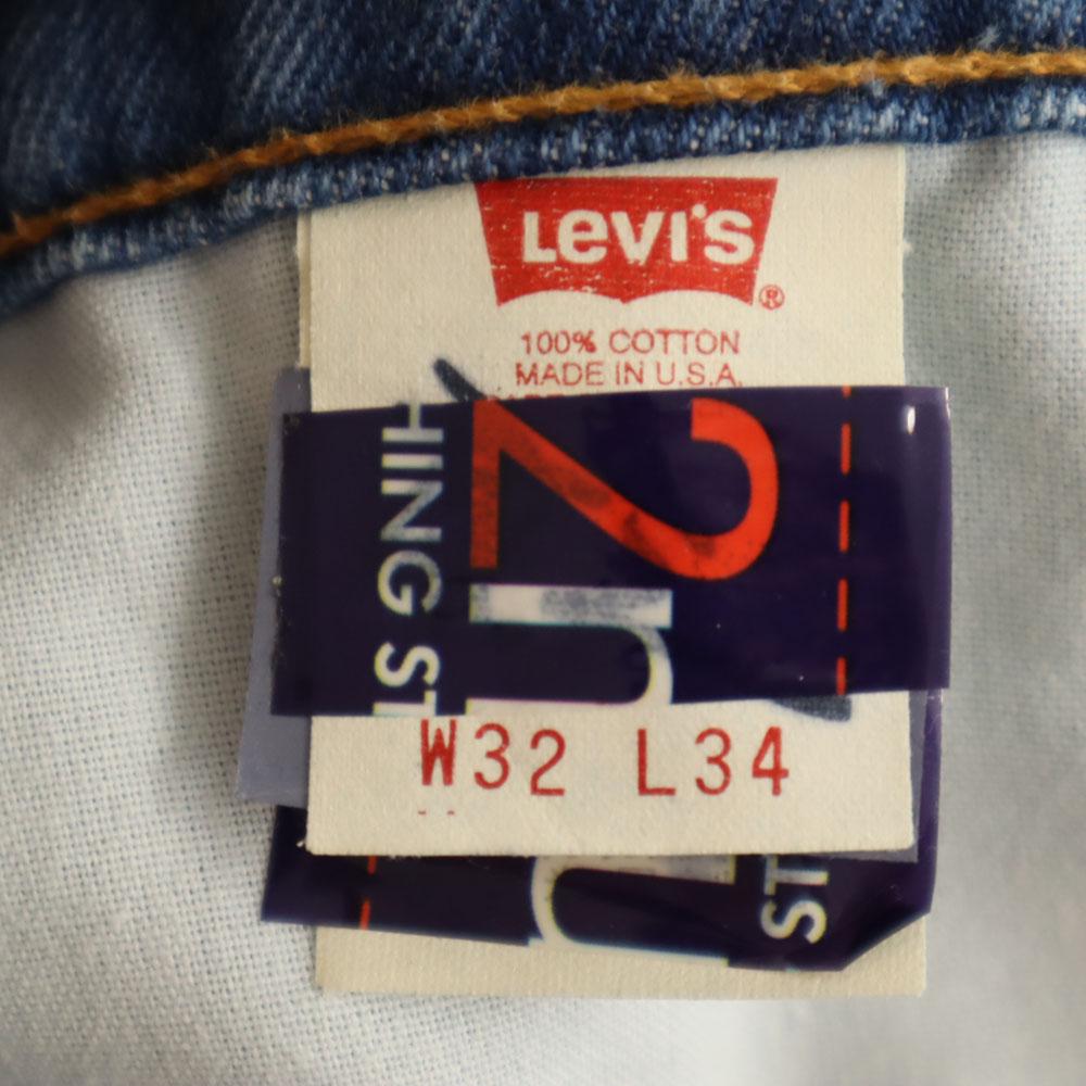 Levi's 90er 510 USA hergestellt alte Skinny Fit Jeans W32 Waschung blaue Jeans Herren Gebraucht