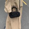 2025 Niche Suede Solid Color Boston Bag: Stylish Versatile Women's Crossbody & Shoulder Handbag