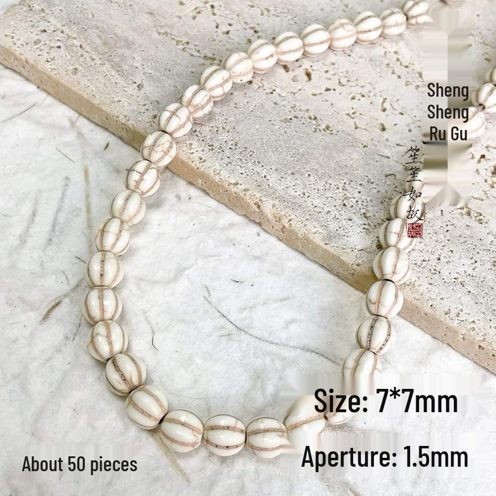 Versatile White & Turquoise Spacer Beads for DIY Jewelry Making - Bracelets, Necklaces, Accessories