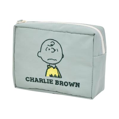 Square Pouch with Embroidery Charlie Brown Appliqué - SPZ-3959