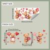Valentine's Day Love Bear Bedroom Living Room Entrance Hall Home Background Beautification Wall Stickers