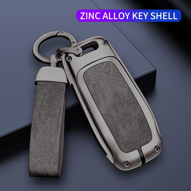 Zinc Alloy Leather Car Key Case For Mercedes Benz E C S Glc Class E200 E400 E63 W213 S550 S560 C260 Key Fob Car Remote Key Case