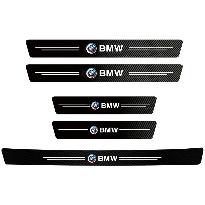 Car Door Sill Carbon Fiber Sticker Auto Protector Strip Waterproof For BMW Performance 3 5 7 Series F30 E90 F20 E46 E60 E70 E87