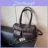 Boston Style Solid Color Handbag Single Shoulder Crossbody Bag Fashion Women