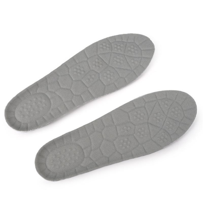 Popcorn Air Cushion High Elastic Sports Insole - Breathable, Sweat-Absorbent, Soft, for Running & Military Training